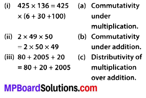 MP Board Class 6th Maths Solutions Chapter 2 Whole Numbers Ex 2.2 1
