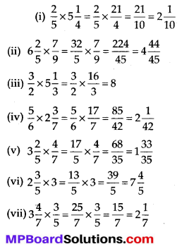 MP Board Class 7th Maths Solutions Chapter 2 Fractions and Decimals Ex 2.3 6