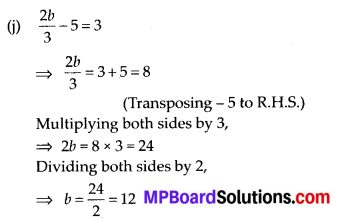 MP Board Class 7th Maths Solutions Chapter 4 Simple Equations Ex 4.3 5