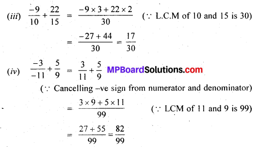 MP Board Class 7th Maths Solutions Chapter 9 Rational Numbers Ex 9.2 3