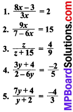 MP Board Class 8th Maths Solutions Chapter 2 एक चर वाले रैखिक समीकरण Ex 2.6 img-1