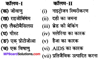 MP Board Class 8th Science Solutions Chapter 2 सूक्ष्मजीव मित्र एवं शत्रु 1