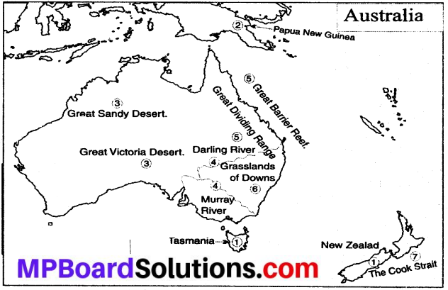 MP Board Class 8th Social Science Solutions Chapter 23 Australia-Geographical features img 1