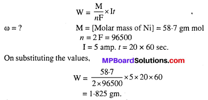 MP Board Class 12th Chemistry Solutions Chapter 3 Electrochemistry 34