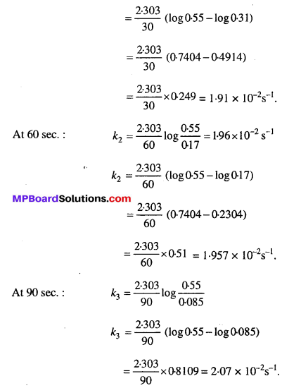 MP Board Class 12th Chemistry Solutions Chapter 4 Chemical Kinetics 20