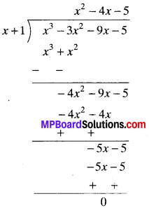 MP Board Class 9th Maths Solutions Chapter 2 Polynomials Ex 2.4 img-1
