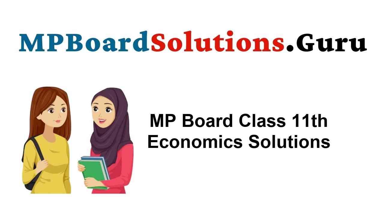 MP Board Class 11th Economics Important Questions with Answers