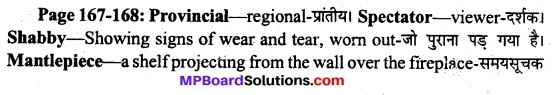 MP Board Class 11th English A Voyage Solutions Chapter 21 The Dear Departed 1