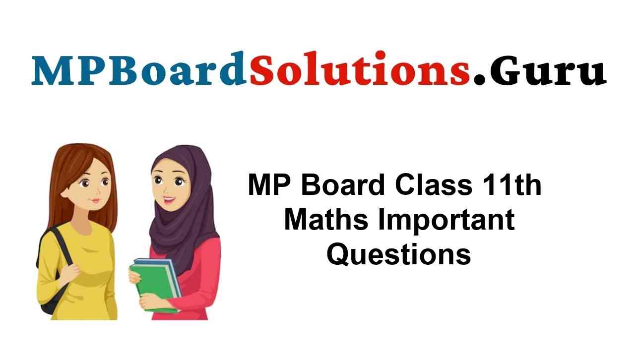 MP Board Class 11th Maths Important Questions with Answers