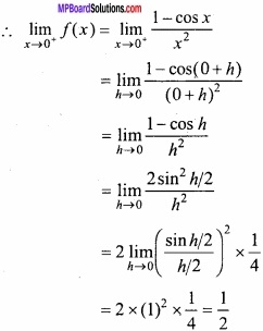 MP Board Class 12th Maths Important Questions Chapter 5A Continuity and Differentiability