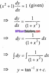MP Board Class 12th Maths Important Questions Chapter 9 Differential Equations 