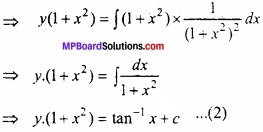 MP Board Class 12th Maths Important Questions Chapter 9 अवकल समीकरण