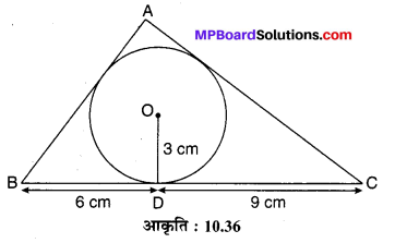 MP Board Class 10th Maths Solutions Chapter 10 वृत्त Additional Questions 21