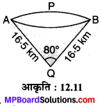 MP Board Class 10th Maths Solutions Chapter 12 वृतों से संबंधित क्षेत्रफल Ex 12.2 13