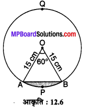 MP Board Class 10th Maths Solutions Chapter 12 वृतों से संबंधित क्षेत्रफल Ex 12.2 5