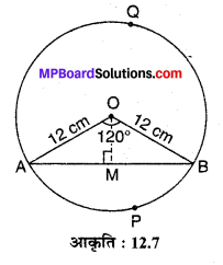 MP Board Class 10th Maths Solutions Chapter 12 वृतों से संबंधित क्षेत्रफल Ex 12.2 6