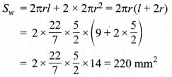 MP Board Class 10th Maths Solutions Chapter 13 पृष्ठीय क्षेत्रफल एवं आयतन Ex 13.1 9