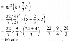 MP Board Class 10th Maths Solutions Chapter 13 पृष्ठीय क्षेत्रफल एवं आयतन Ex 13.2 4