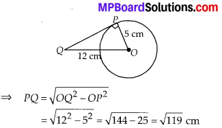 MP Board Class 10th Maths Solutions Chapter 10 Circles Ex 10.1 1