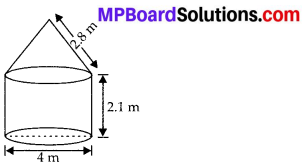 MP Board Class 10th Maths Solutions Chapter 13 Surface Areas and Volumes Ex 13.1 11
