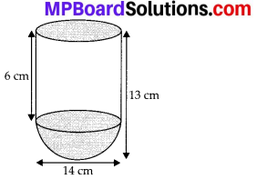 MP Board Class 10th Maths Solutions Chapter 13 Surface Areas and Volumes Ex 13.1 2