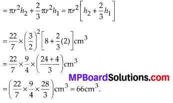MP Board Class 10th Maths Solutions Chapter 13 Surface Areas and Volumes Ex 13.2 3