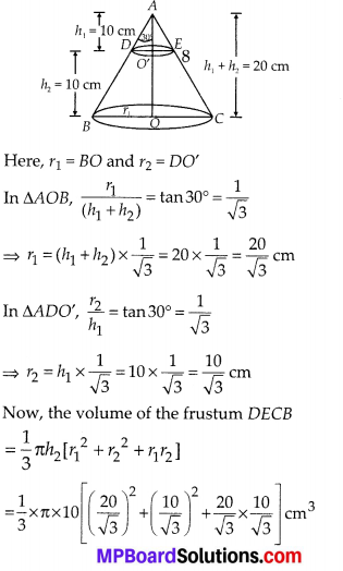 MP Board Class 10th Maths Solutions Chapter 13 Surface Areas and Volumes Ex 13.4 9