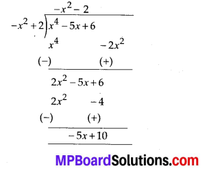 MP Board Class 10th Maths Solutions Chapter 2 Polynomials Ex 2.3 3