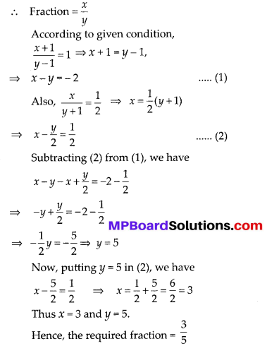 MP Board Class 10th Maths Solutions Chapter 3 Pair of Linear Equations in Two Variables Ex 3.4 7