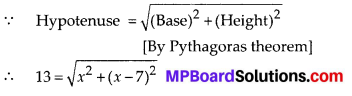 MP Board Class 10th Maths Solutions Chapter 4 Quadratic Equations Ex 4.2 3
