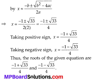 MP Board Class 10th Maths Solutions Chapter 4 Quadratic Equations Ex 4.3 7