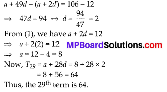Ch 5 Maths Class 10 MP Board Arithmetic Progressions