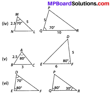 MP Board Class 10th Maths Solutions Chapter 6 Triangles Ex 6.3 2