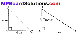 MP Board Class 10th Maths Solutions Chapter 6 Triangles Ex 6.3 22