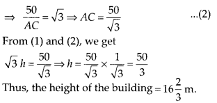MP Board Class 10th Maths Solutions Chapter 9 Some Applications of Trigonometry Ex 9.1 12
