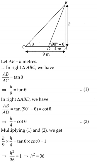 MP Board Class 10th Maths Solutions Chapter 9 Some Applications of Trigonometry Ex 9.1 23