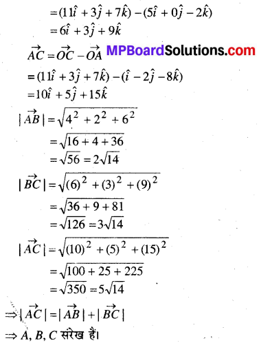 MP Board Class 12th Maths Book Solutions Chapter 10 सदिश बीजगणित विविध प्रश्नावली 11