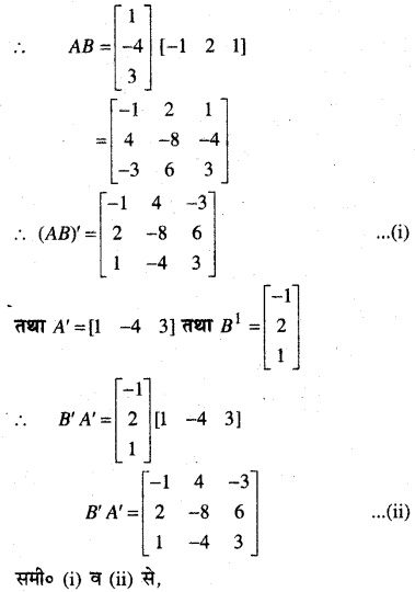 MP Board Class 12th Maths Book Solutions Chapter 3 आव्यूह Ex 3.3 11