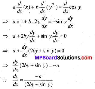 MP Board Class 12th Maths Book Solutions Chapter 5 सांतत्य तथा अवकलनीयता Ex 5.3 3