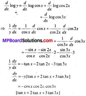 MP Board Class 12th Maths Book Solutions Chapter 5 सांतत्य तथा अवकलनीयता Ex 5.6