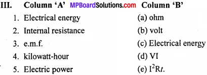 MP Board 12th Physics Important Questions Chapter 3 Current Electricity - 3