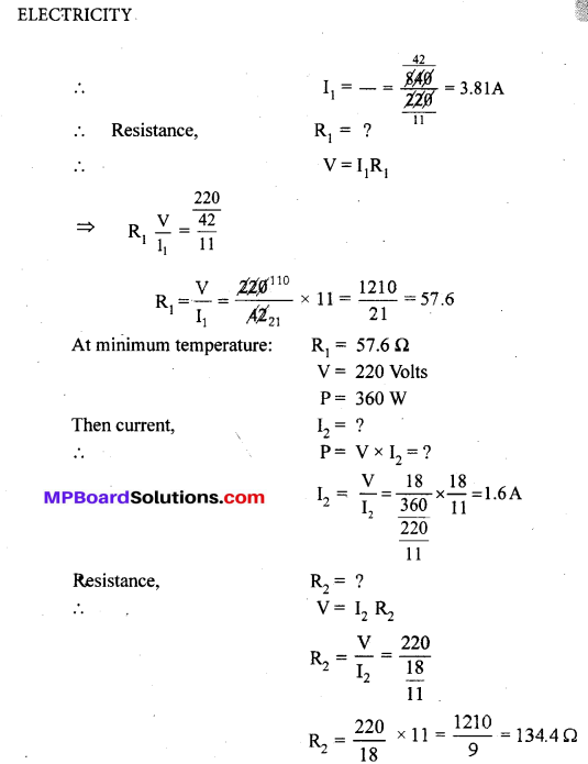MP Board Class 10th Science Solutions Chapter 12 Electricity 24
