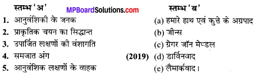 MP Board Class 10th Science Solutions Chapter 9 अनुवांशिकता एवं जैव विकास 4