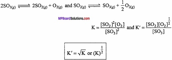 MP Board Class 11th Chemistry Important Questions Chapter 7 Equilibrium img 17