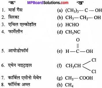 MP Board Class 11th Chemistry Solutions Chapter 12 कार्बनिक रसायनकुछ आधारभूत सिद्धान्त तथा तकनीकें - 5