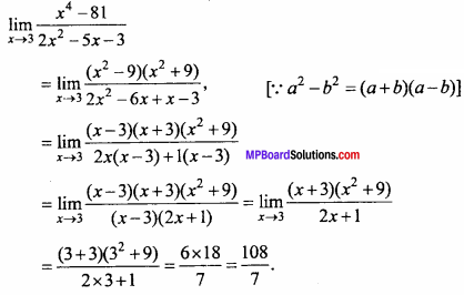 MP Board Class 11th Maths Important Questions Chapter 13 Limits and Derivatives 4