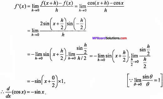 MP Board Class 11th Maths Important Questions Chapter 13 Limits and Derivatives 45