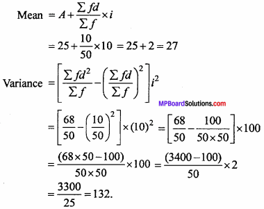 MP Board Class 11th Maths Important Questions Chapter 15 Statistics 18