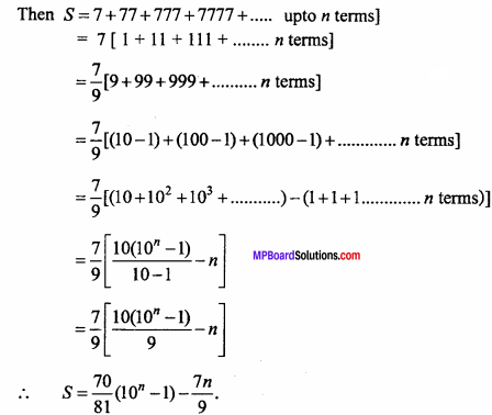 MP Board Class 11th Maths Important Questions Chapter 9 Sequences and Series 13