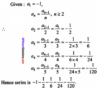 MP Board Class 11th Maths Important Questions Chapter 9 Sequences and Series 2